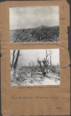 Im Kampfgelände zwischen Bapaume und Arras