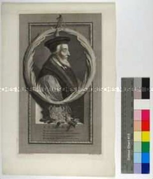 Porträt des englischen Reformators Hugh Latimer Bischof von Worcester