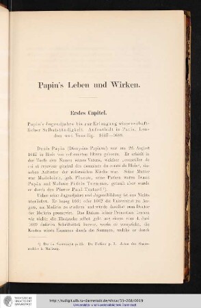Leibnizens und Huygens' Briefwechsel mit Papin