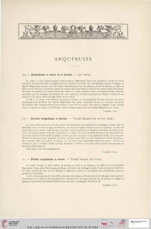 Arquebuses (Nr. 309 - 342)