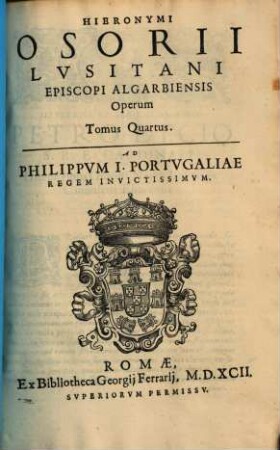 Opera omnia Hieronym. Osorii nepotis, 4