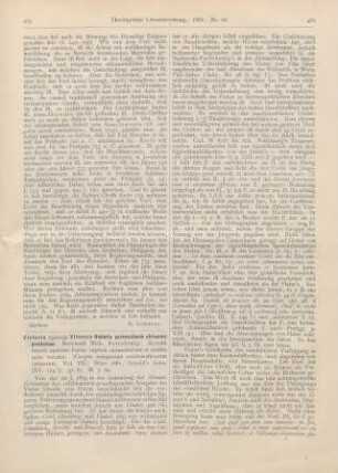 469-471 [Rezension] Victoris episcopi Vitensis persecutionis africanae provinciae. Recensuit Mich. Petschenig