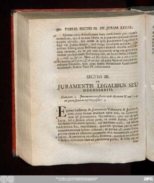 Sectio III. De Iuramentis Legalibus Seu Necessariis.