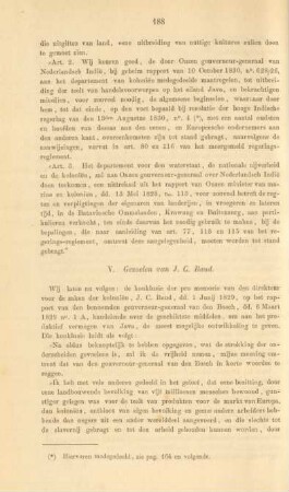 V. Gevoelen van J. C. Baud