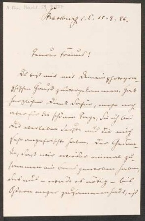 Brief an Heinrich von Herzogenberg : 10.09.1896