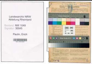 Entnazifizierung Erich Paulin , geb. 07.02.1910 (Elektroingenieur)