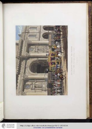 Abbildung: His Majesty George the Fourth proclaimed King at the Royal Exchange.