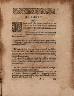 De furtis conclusiones
