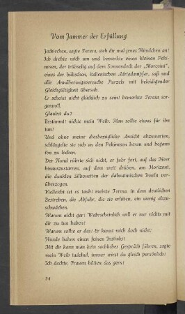 Vom Jammer der Erfüllung