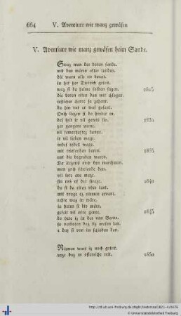 V. Aventiure wie manz gewaesen heim Sande.