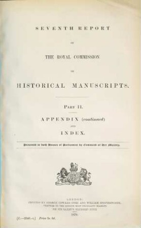Report. 7. 1879, Part 2