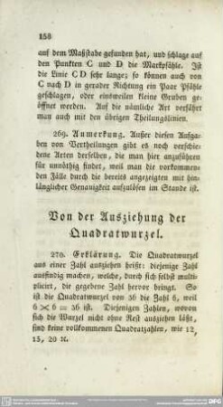 Von der Ausziehung der Quadratwurzel