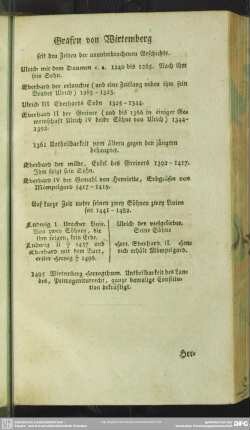 Grafen von Wirtemberg