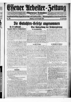 Essener Arbeiter-Zeitung. 1919-1926