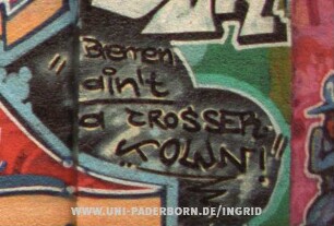 "Bremen ain't a CRoSSER TOWN!"