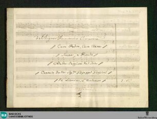 La Vergine del sole. Excerpts - Don Mus.Ms. 2406 : S, orch