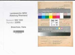 Entnazifizierung Hans Braschoss, geb. 26.02.1912 (Bauarbeiter)