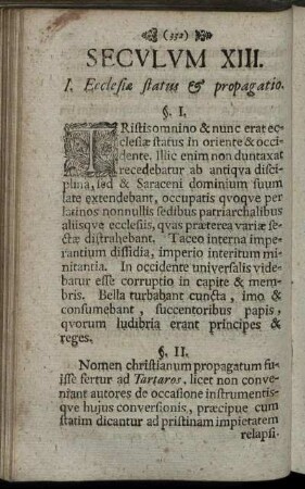 Seculum XIII.