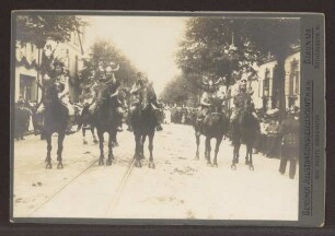 1900 Jahrfeier der Hermannsschlacht / Festzug. Detmold. Ansichtskarte. Papierabzug