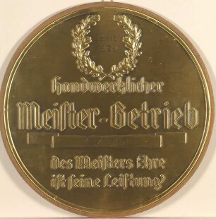 MEDAILLE DER HANDWERKSKAMMER