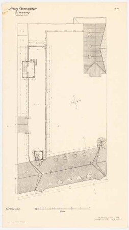 Leibniz-Oberschule, Berlin-Charlottenburg: Grundriss Dachgeschoss 1:200