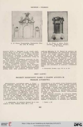Projekty rozbudowy Zamku z czasów Augusta III problem autorstwa