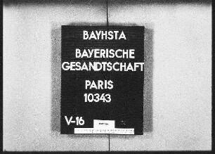 Die Anfrage der deutschen Gesandtschaft in Brüssel nach den Cäcilienvereinen in Bayern