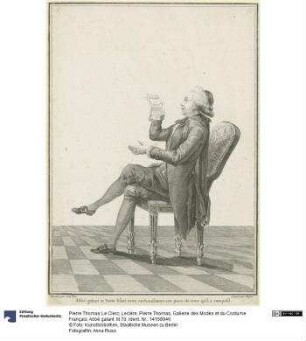 Gallerie des Modes et du Costume Français: Abbé galant. M.70