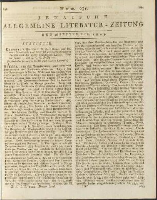 Num. 231. Den 26. Sept. 1804