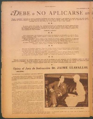 ¿Debe o no aplicarse un impuesto al hombre soltero? : Las encuestas de "Mundo Argentino"
