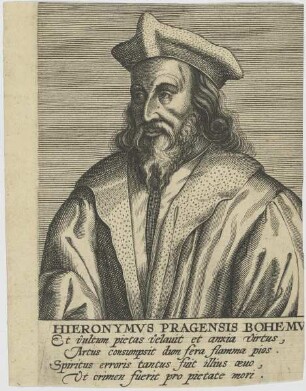 Bildnis des Hieronymvs Pragensis Bohemvs