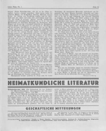 Geschäftliche Mitteilungen.