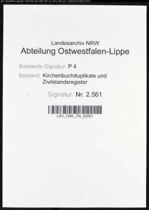 Kirchenbuchduplikat der katholischen Gemeinde Wenden, Kreis Olpe (GHT 1854-1866). (Gemeinde: Katholischen Gemeinde)
