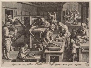 Sculptura in Aes (Der Kupferstich), Bl. 19 aus der Folge "Nova Reperta"
