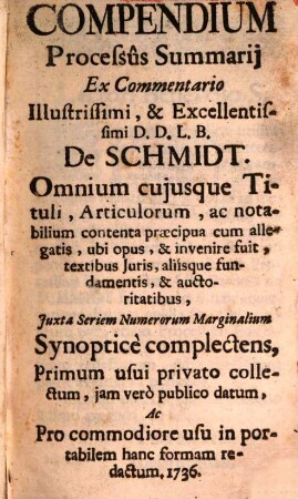 Compendium Processus Summarii