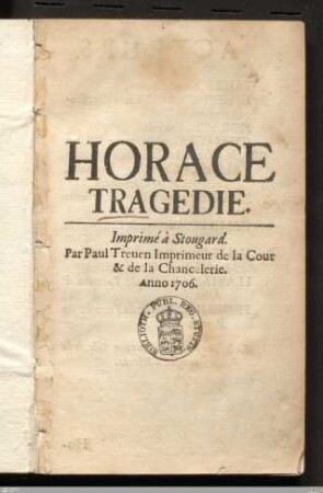 Horace : Tragedie