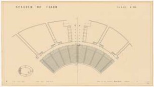 Sportfield Kairo Main Stadium: Lower Circle, Sector N L4, 1:200
