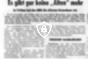 Es gibt gar keine "Alten" mehr