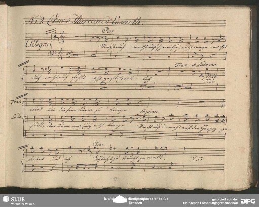 No. 2 Chor et Morceau d''Ensemble: "Macht auf sperrt euch nicht lange"