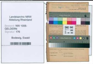 Entnazifizierung Ewald Bodewig , geb. 25.03.1891 (Geschaeftsinhaber)