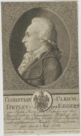 Bildnis des Christian Ulrich Detlev von Eggers