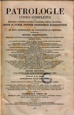Smaragdi abbatis monasterii Sancti Michaelis Virdunensis opera omnia