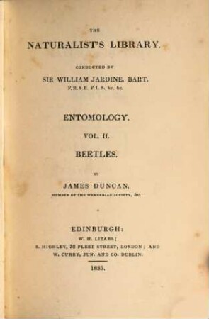 The naturalist's library, [III.] Entomology, 2. Beetles