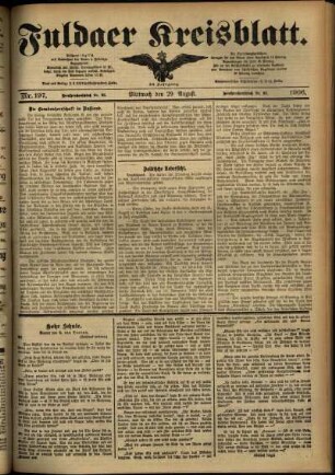 Ausgabe vom Mittwoch, den 29. August 1906.