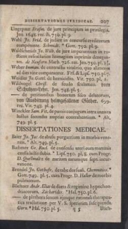 Dissertationes Medicae