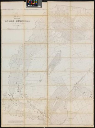 Karte der Vogtei Gross Borstel