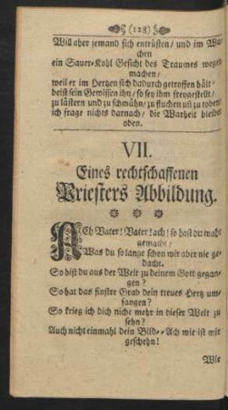 VII. Eines rechtschaffenen Priesters Abbildung.