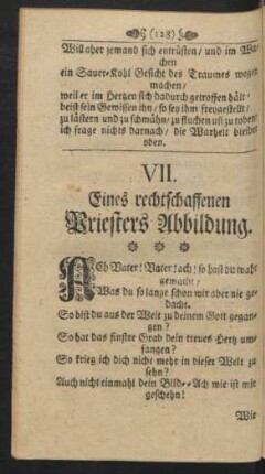 VII. Eines rechtschaffenen Priesters Abbildung.