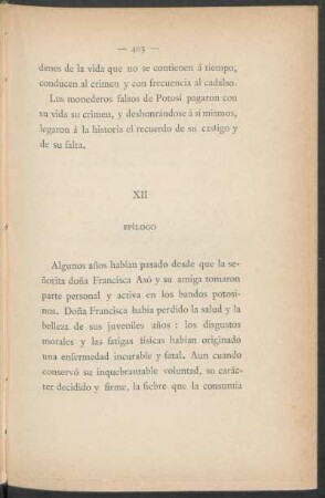 XII - Epílogo