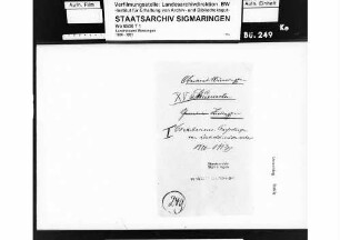 Rechnungen der Kontributionskasse Justingen